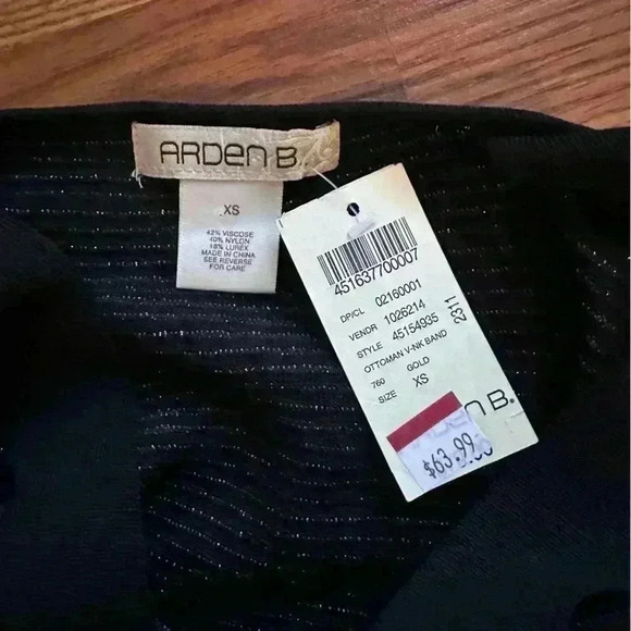 Y2K Stretchy Bandage Mini Dress Arden B 90’s Tight Club Sexy Cocktail XS Gold - Picture 5 of 5